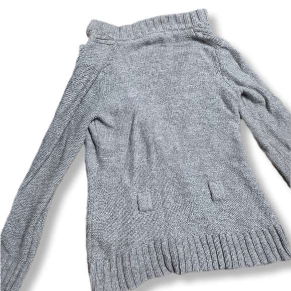 Banana Republic Women's Gray Knitted Buttoned Cotton Sweater Sz. Medium - Picture 4 of 12